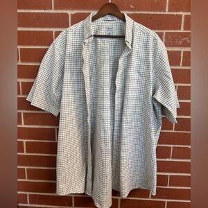 L.L.Bean Wrinkle Resistant Plaid Button Down Shirt Men’s 16.5 Reg Short Sleeve